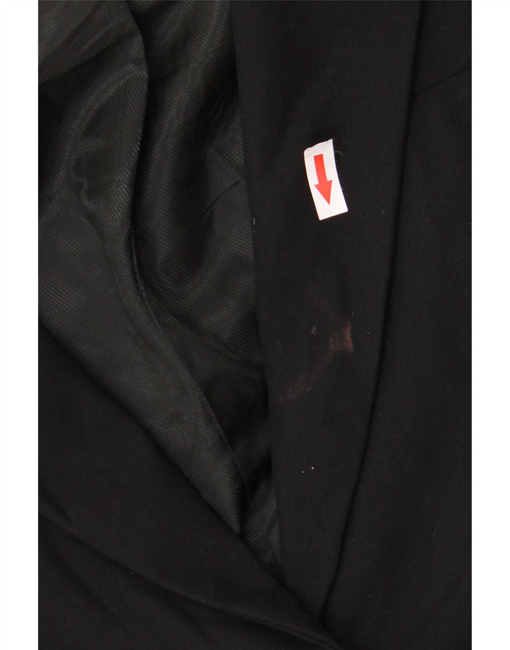 Zara ženski sako sa 1 gumbom UK 14 srednji crni poliester