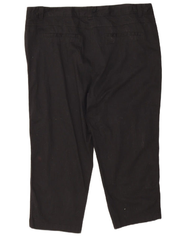 M&Co ženske kapri hlače UK 20 XL W40 L22 crni pamuk