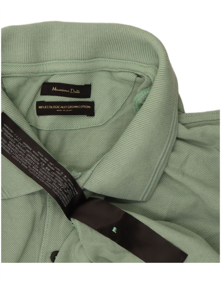 MASSIMO DUTTI Muška polo majica velika zelena pamuk