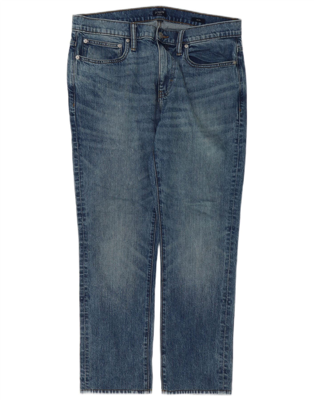 J. Crew Muške uske traperice W34 L28 Plavi pamuk