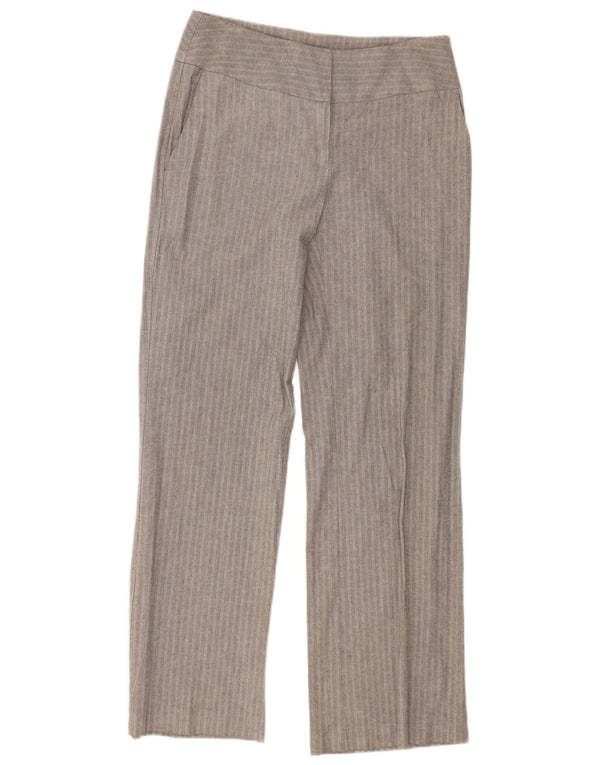 Marks & Spencer ženske chino hlače UK 10 male W30 L32 sive pruge