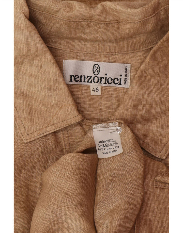 Vintage ženska prevelika bomber jakna IT 46 Large Beige Lan