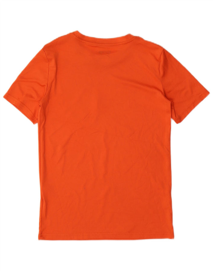 PUMA Boys Graphic T-Shirt Top 10-11 Years Medium Orange Poliester