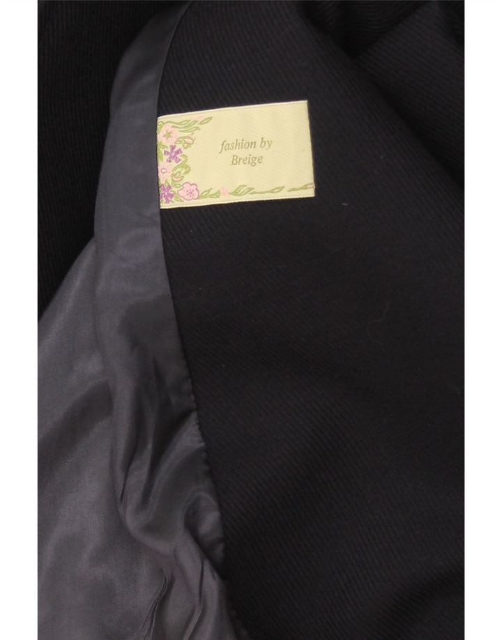 VINTAGE Womens Overcoat UK 22 3XL Navy Blue Vintage Vintage and Second-Hand Vintage from Messina Hembry 