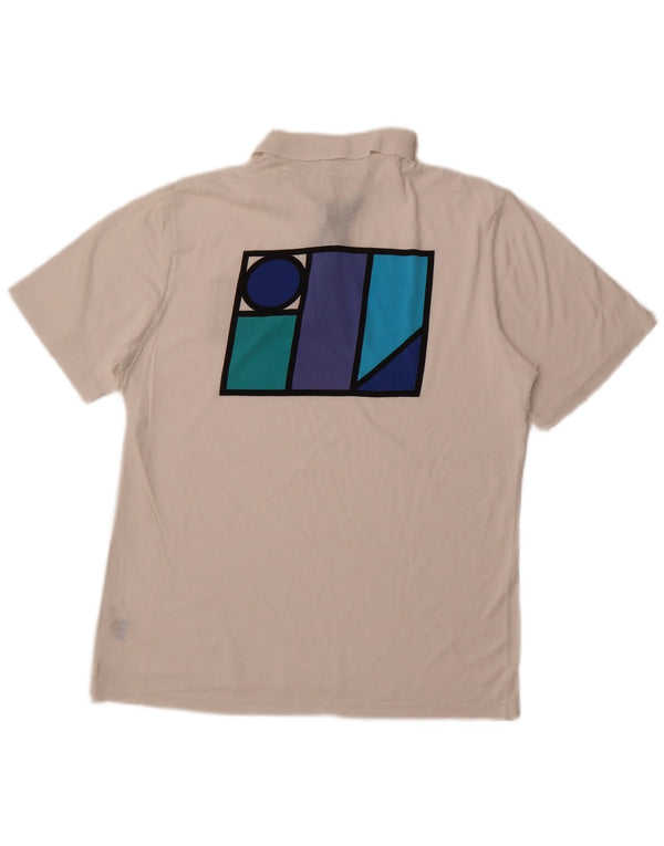 ADIDAS muška grafička polo majica IT 50 srednji bijeli pamuk