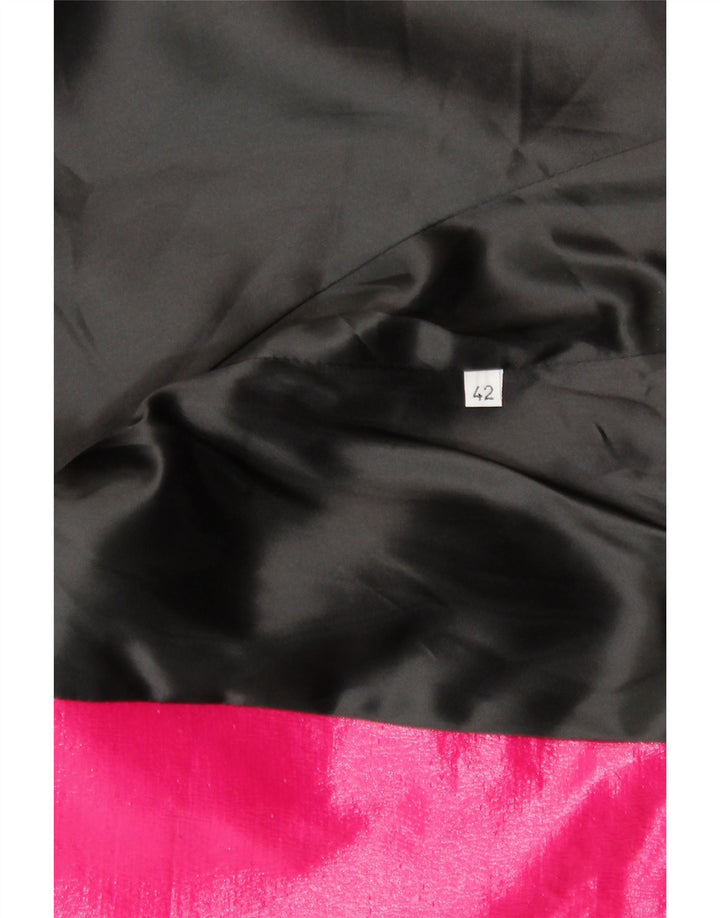 Vintage ženska jakna s 1 gumbom IT 42 srednje ružičasta