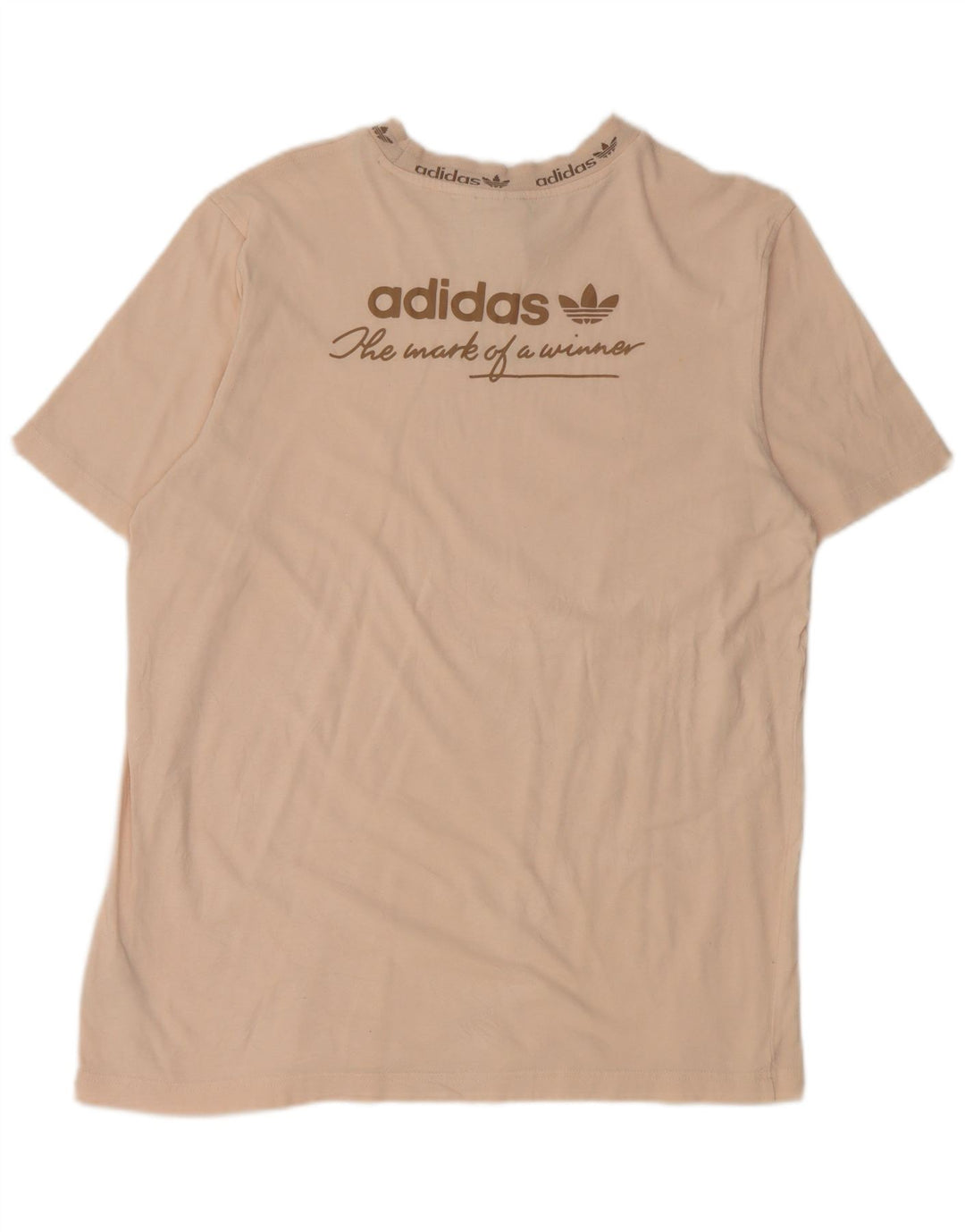 Adidas muška majica s grafičkim motivima, srednje bež pamuk
