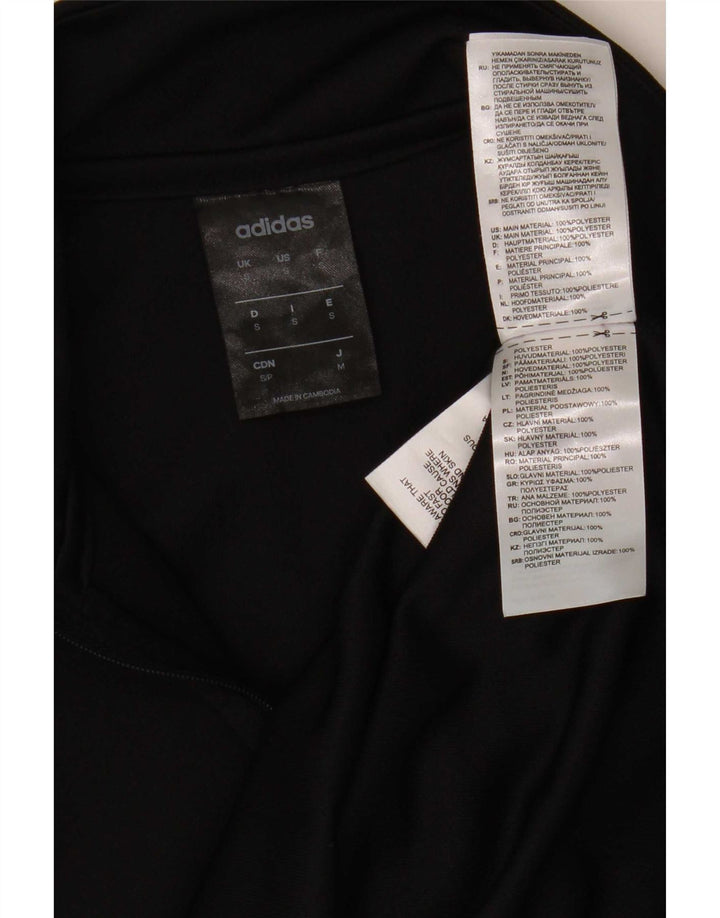 Gornji dio trenirke Adidas Climalite s patentnim zatvaračem, mali crni poliester