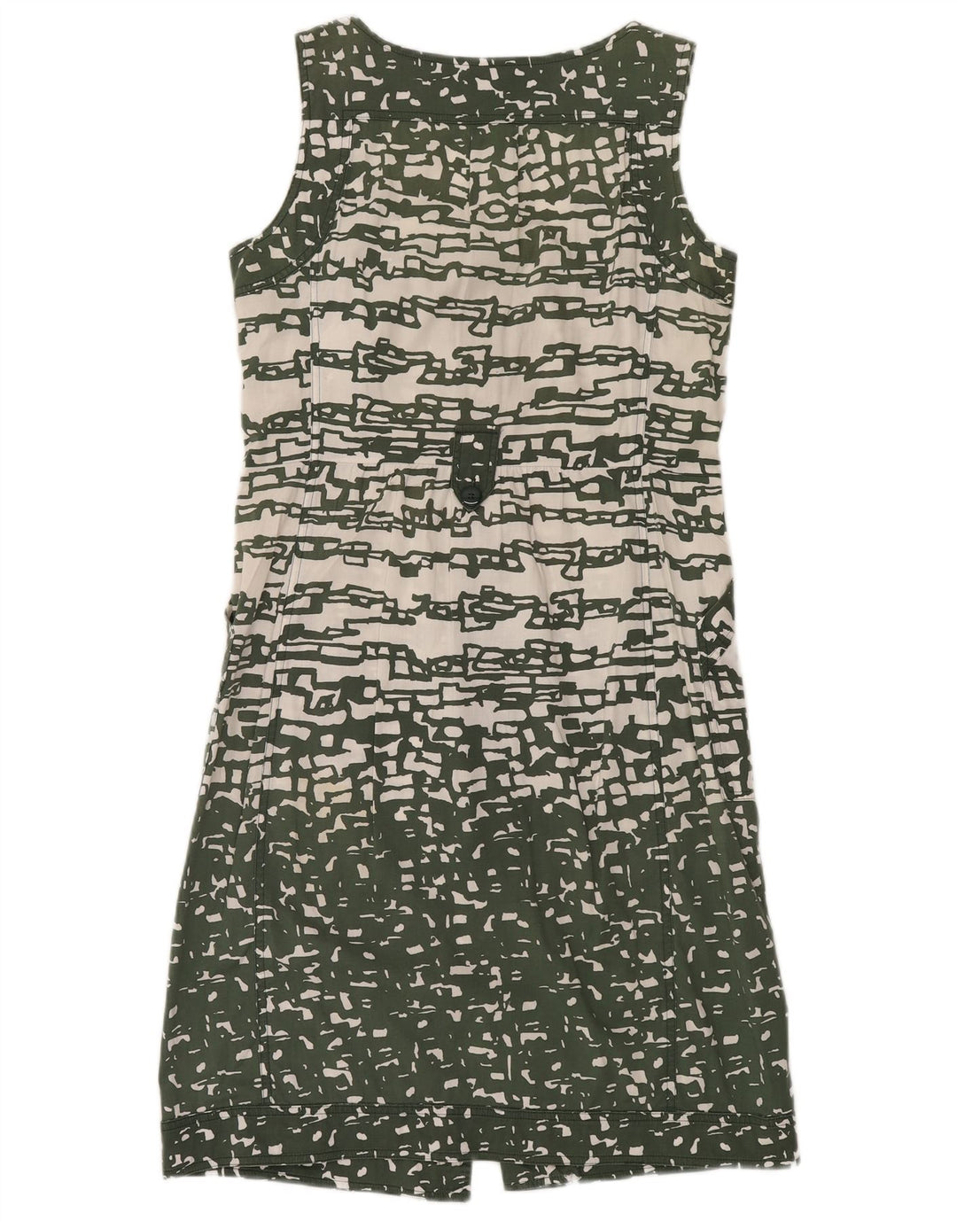 MARELLA ženska košulja bez rukava UK 12 srednje zelene geometrijske boje