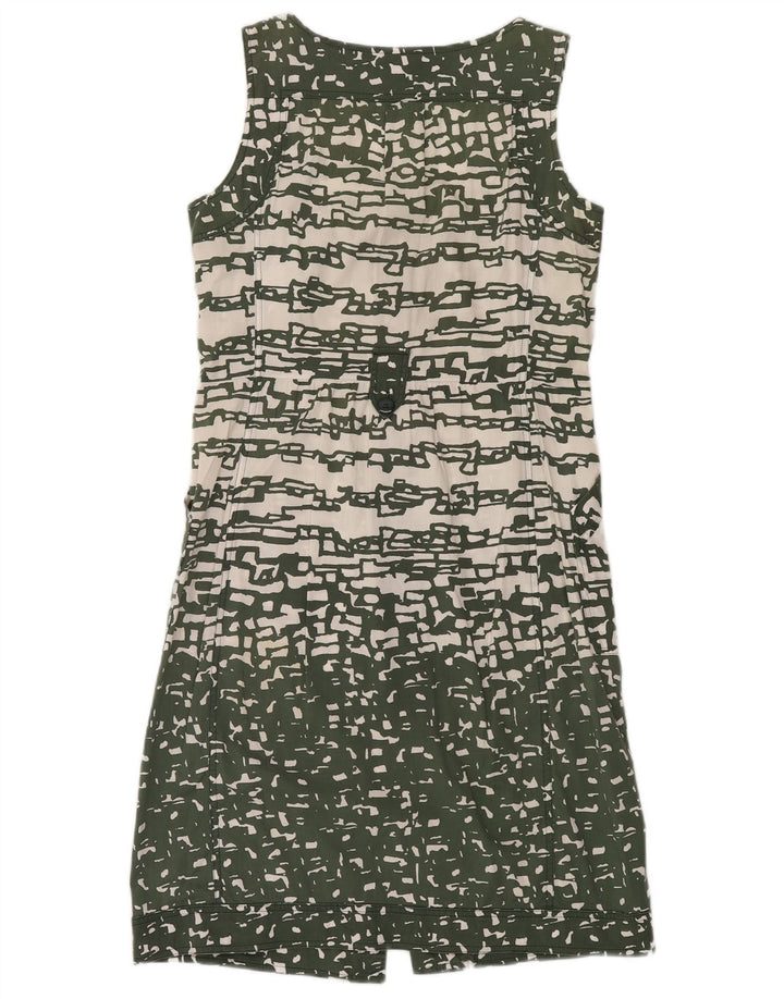 MARELLA ženska košulja bez rukava UK 12 srednje zelene geometrijske boje