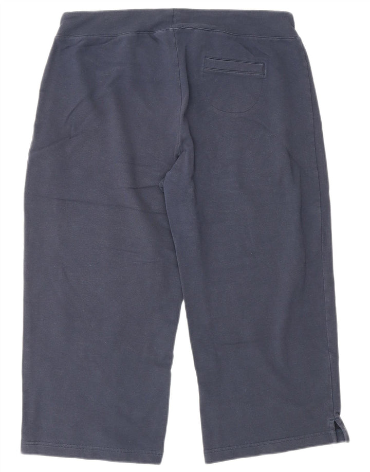 ELLESSE Ženske kapri trenirke Hlače UK 12 Srednje tamnoplavi pamuk