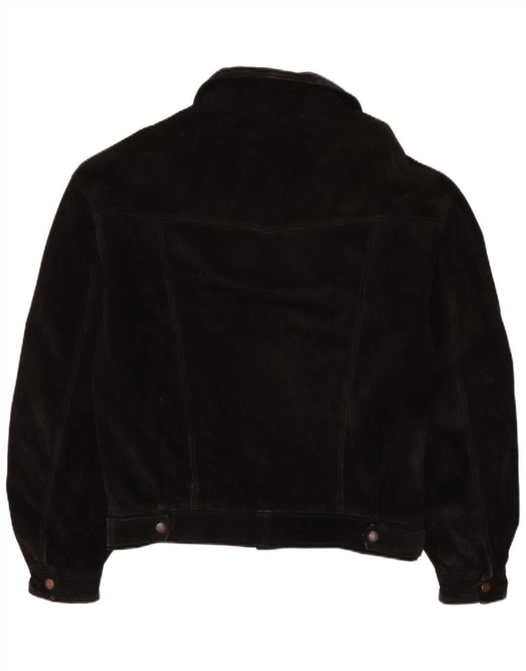Vintage muška bomber jakna od brušene kože IT 50 velika crna koža