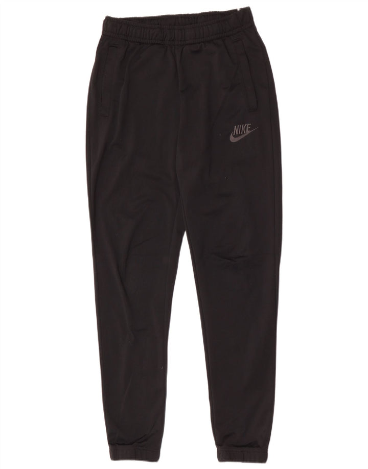 Nike muške trenirke hlače male crne poliesterske hlače