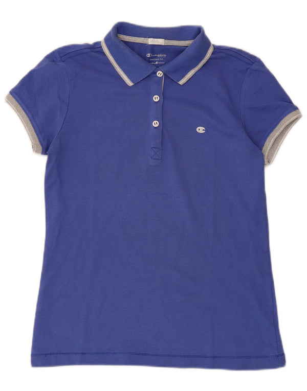 Champion ženska polo majica Heritage Fit UK 12 srednje plave boje