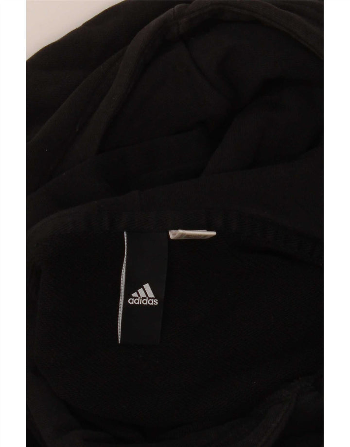 Adidas muška majica s kapuljačom s kapuljačom srednje crna