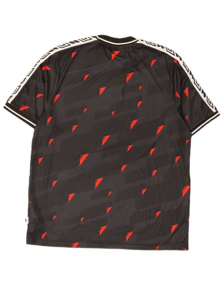 Umbro muška majica s grafičkim motivima, veliki crni geometrijski poliester