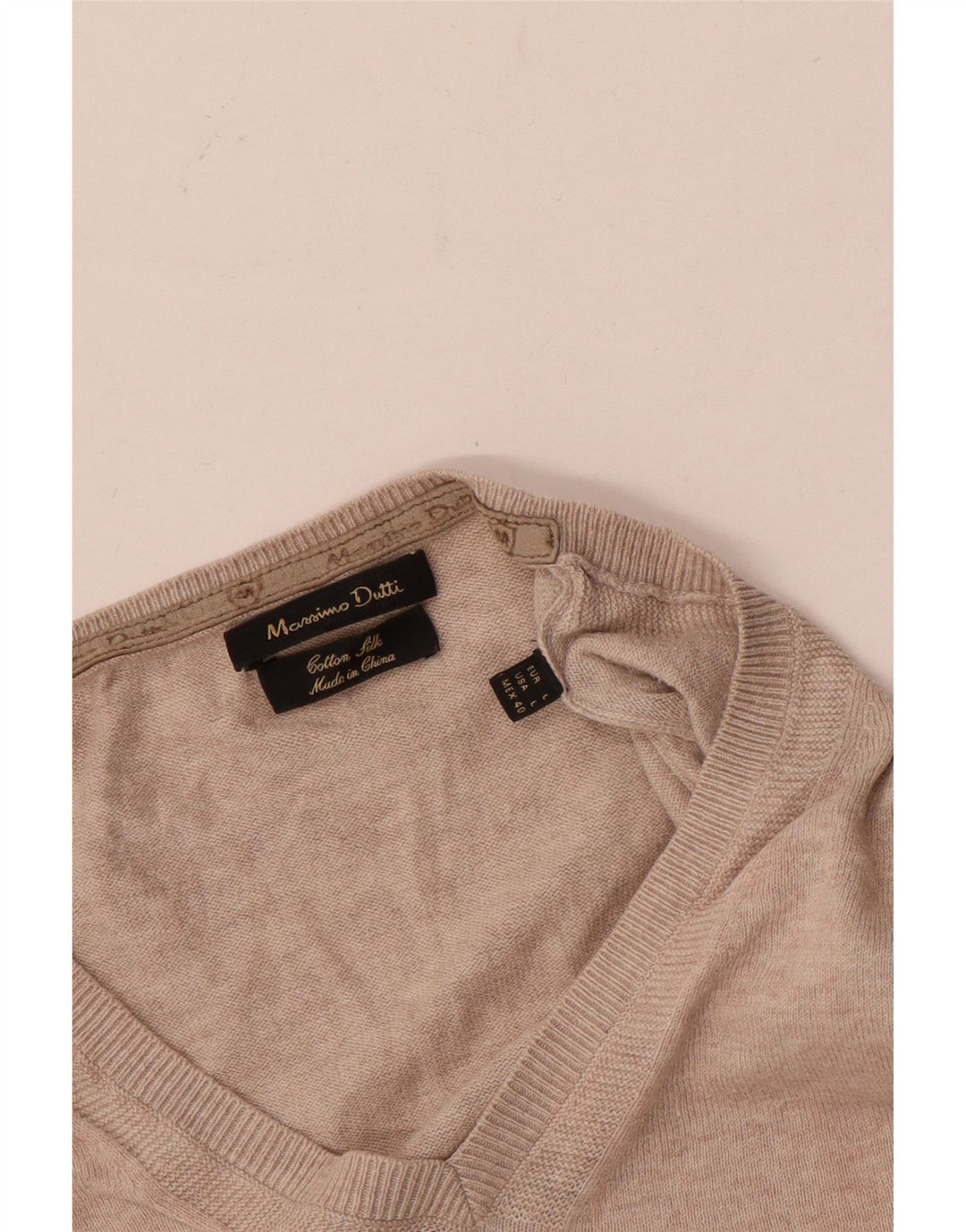 Massimo Dutti, veliki muški pulover s V-izrezom, veliki pamuk