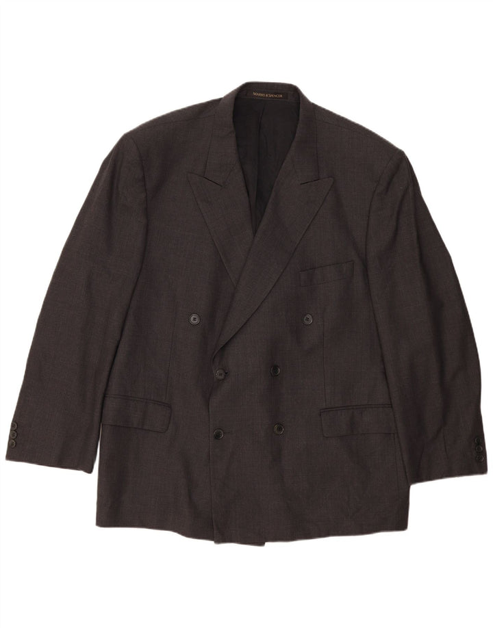 Marks & Spencer muška jakna s dvostrukim kopčanjem UK 46 XL siva nova vuna