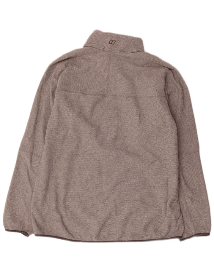 Berghaus muški džemper s izrezom i patentnim zatvaračem 2XL sivi poliester