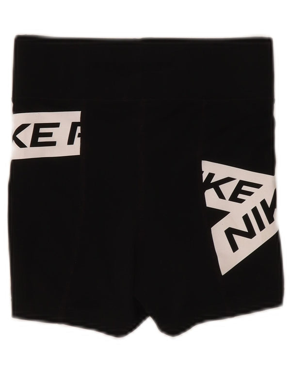 Nike Ženske Dri Fit Graphic Sport Shorts UK 4 XS Black Colourblock