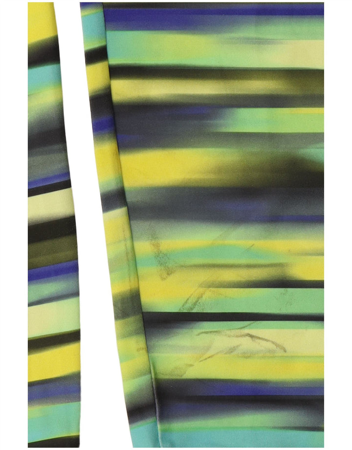 ADIDAS tajice Climalite za djevojčice 14-15 godina žuti prugasti poliester