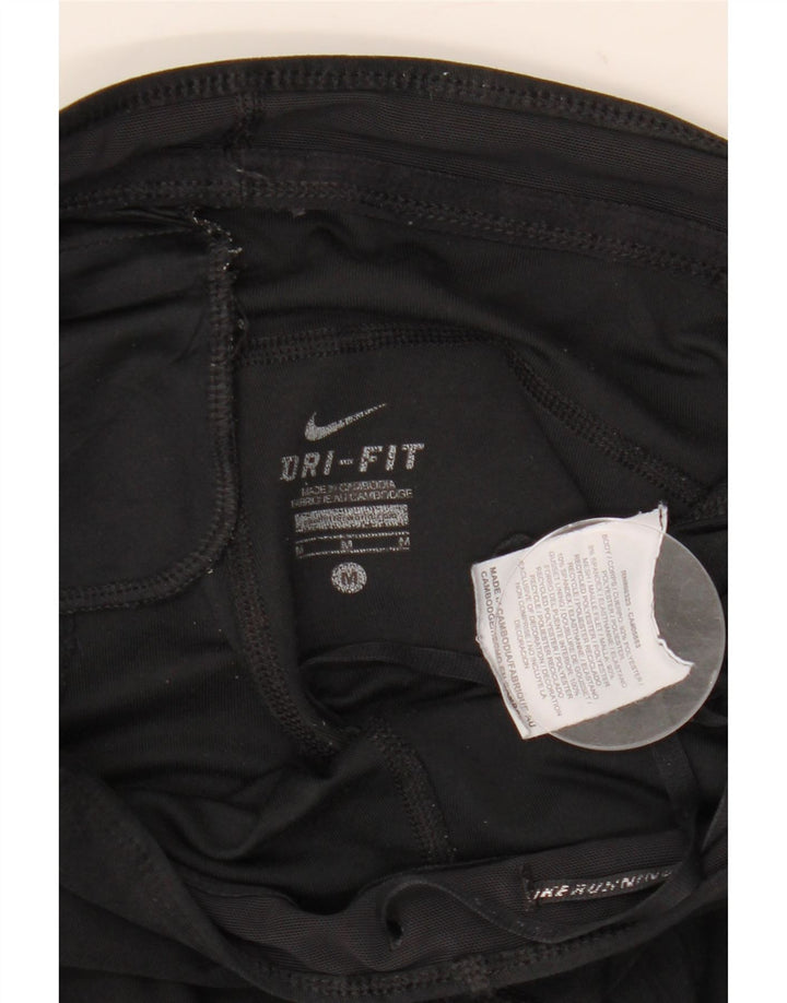 Nike Ženske Dri Fit Leggings UK 14 Srednje crni poliester