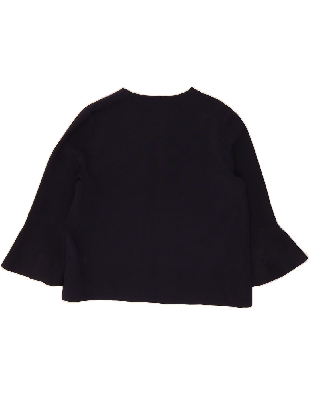 MASSIMO DUTTI Womens Open Blazer Jacket UK 14 Medium Navy Blue Viscose Vintage Massimo Dutti and Second-Hand Massimo Dutti from Messina Hembry 