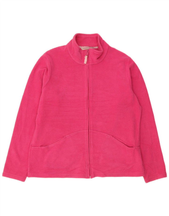 Marks & Spencer ženska jakna od flisa UK 18 XL ružičasti poliester