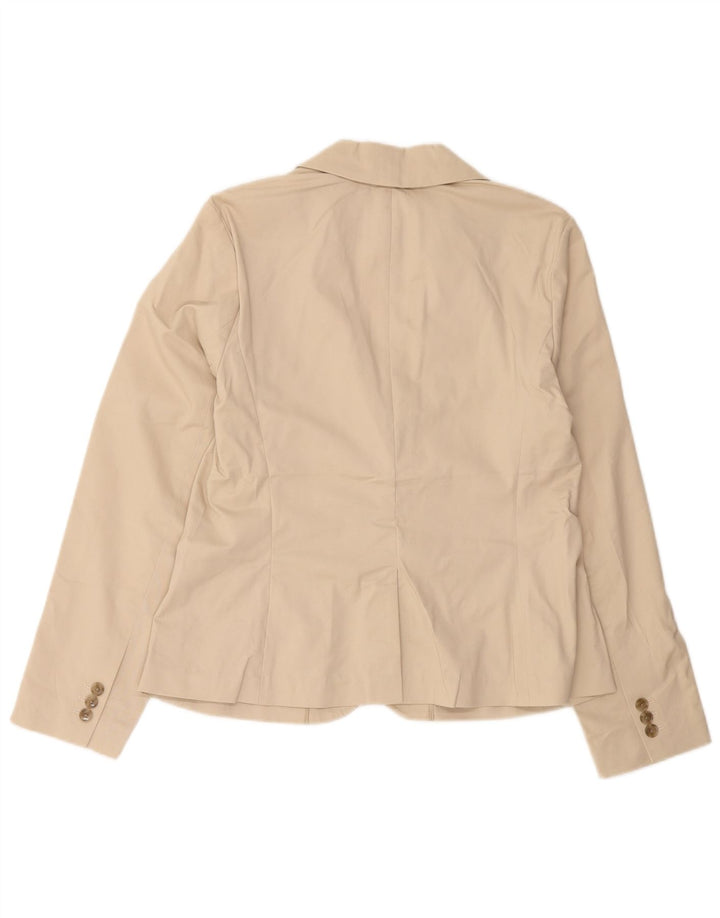 EDDIE BAUER Ženska jakna s 2 gumba US 10 Large Beige Cotton