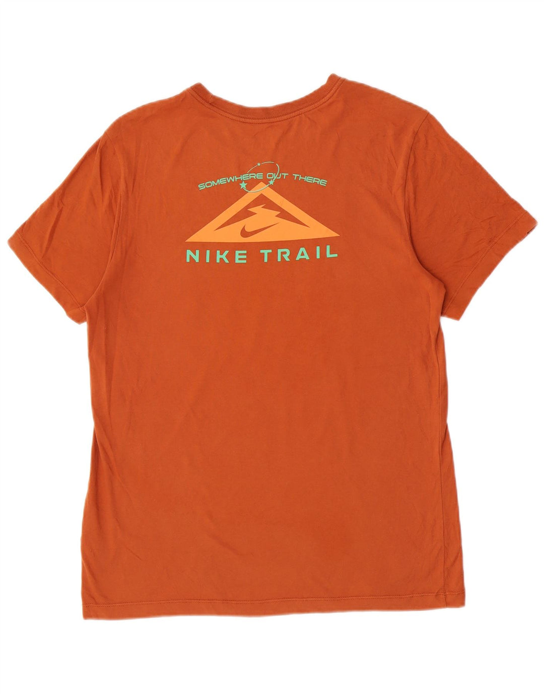 Nike Dri Fit Graphic T-Shirt Top srednje smeđi pamuk