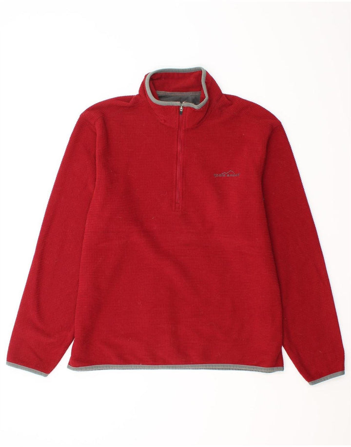 EDDIE BAUER Muška majica s izrezom i srednjim crvenim poliesterom