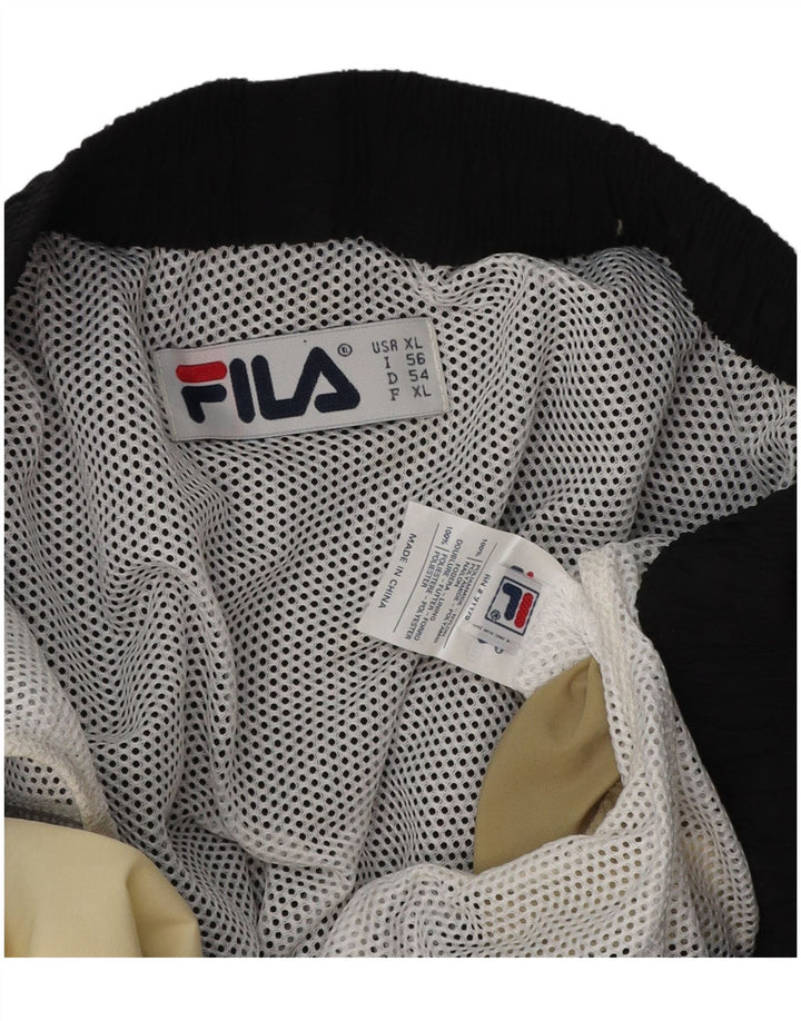 FILA muške kratke hlače za kupanje s grafičkim motivima XL crni poliester u boji