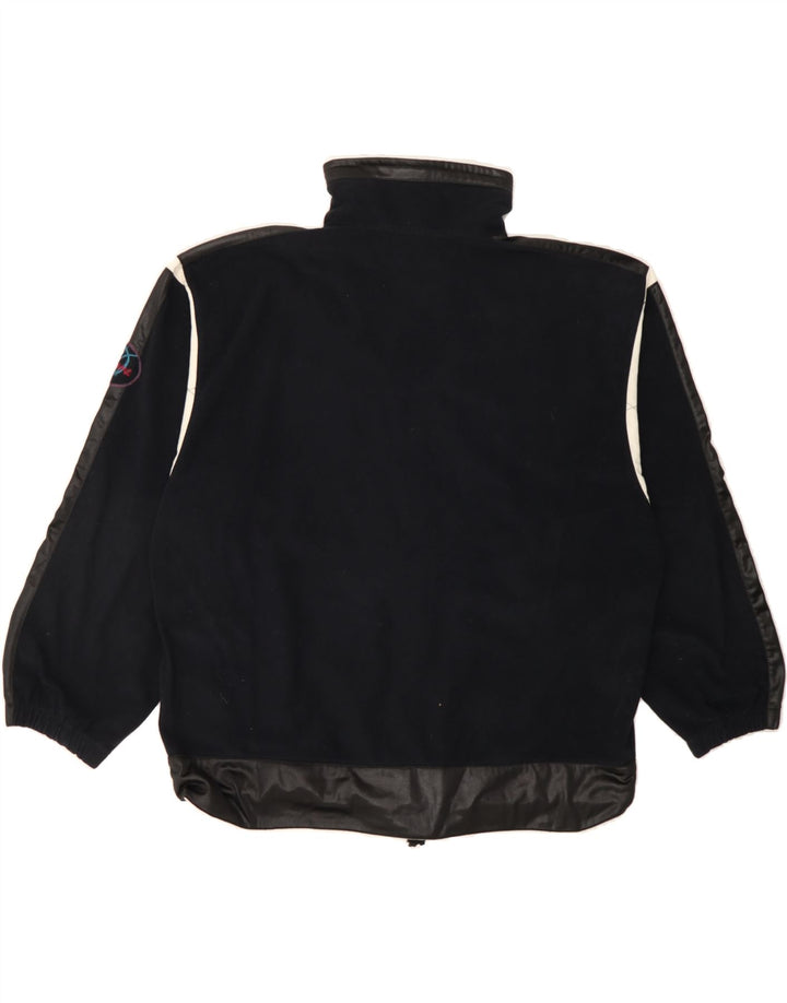 DIADORA Mens Tracksuit Top Jacket Small Black Colourblock Polyester Vintage Diadora and Second-Hand Diadora from Messina Hembry 
