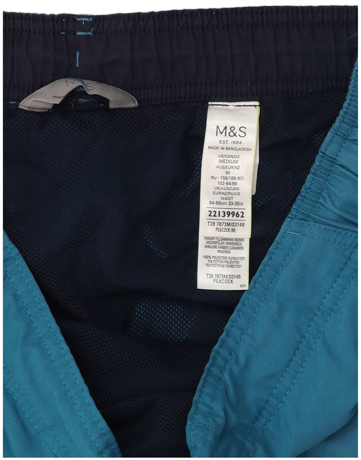 Marks & Spencer muške kratke kupaće hlače Peacock Cargo Srednje plavi poliester