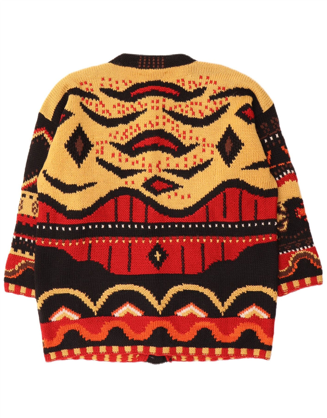 S.MORITZ Ženski kardigan pulover UK 16 Veliki višebojni geometrijski