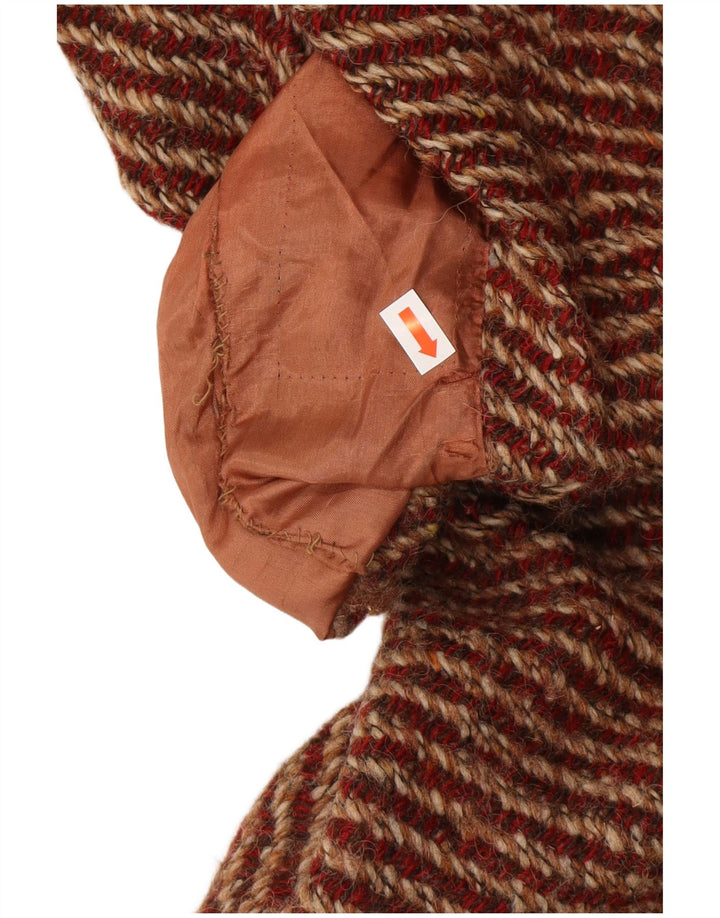 AQUASCUTUM ženski kaput UK 12 srednje crvene fleke, nova klasična vuna