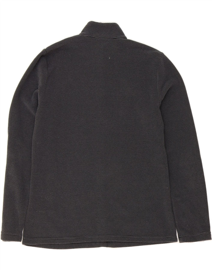 ODLO Womens Zip Neck Pullover Tracksuit Top UK 16 Large Grey Striped Vintage Odlo and Second-Hand Odlo from Messina Hembry 