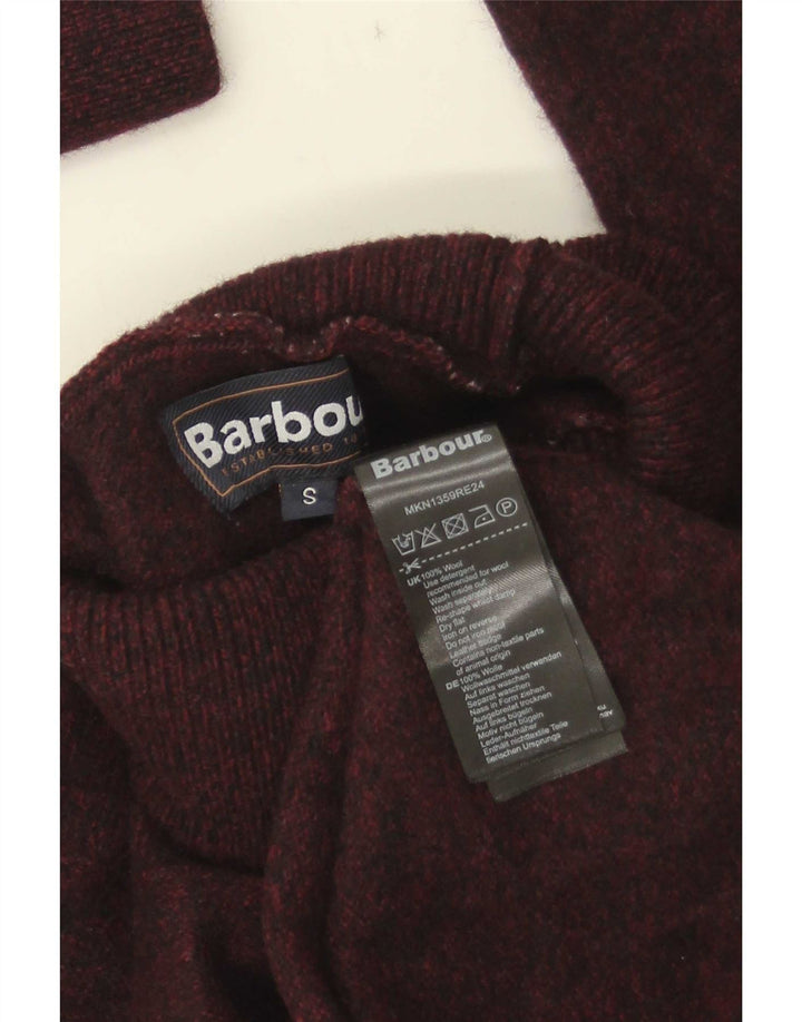 Barbour ženski džemper s rol izrezom UK 10 Small Brown Wool