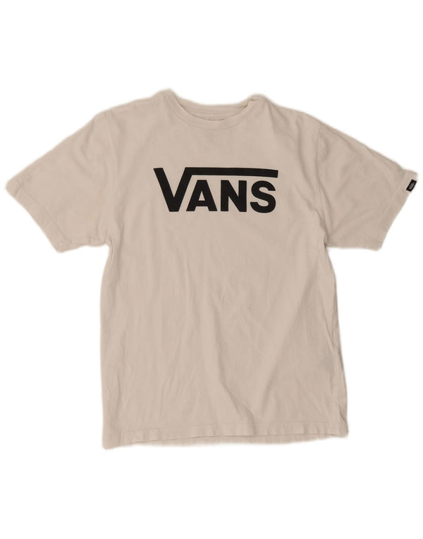 Velika bijela pamučna majica kratkih rukava Vans Boys Classic Fit Graphic T-Shirt 12-13 Years