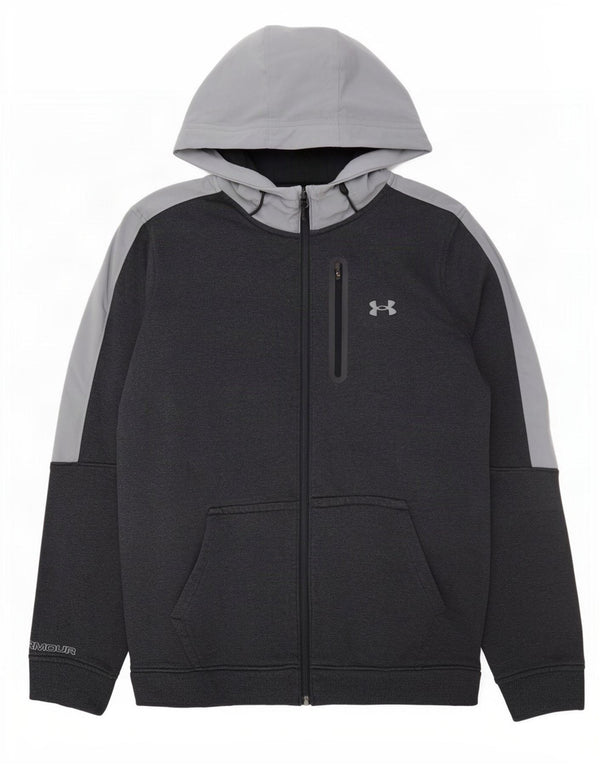 Under Armour muški pulover s kapuljačom na patentni zatvarač veliki pamuk tamnoplave boje