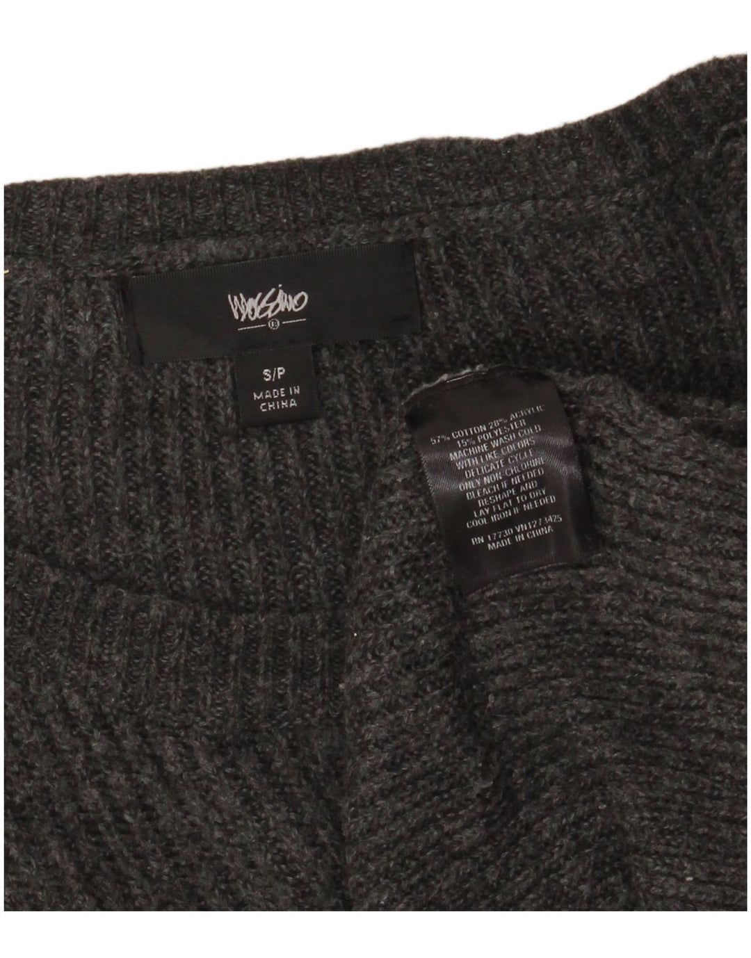 MOSSIMO Ženski pulover s velikim veznim izrezom UK 10 Mali sivi pamuk