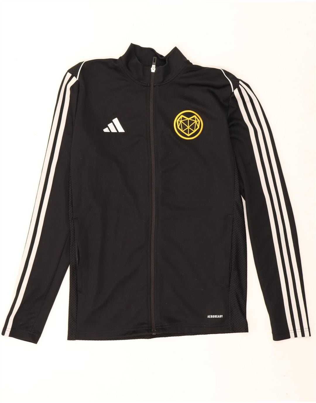 Adidas muška Aeroready Slim Fit gornja jakna od male crne poliesterske trenirke