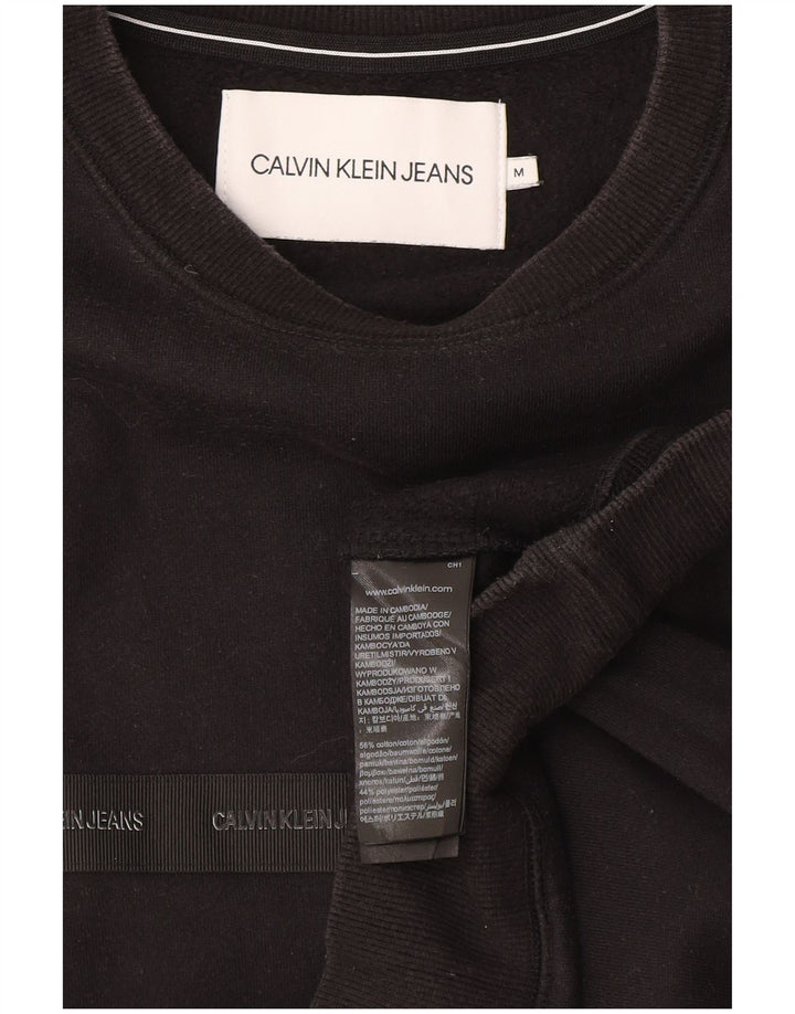 Calvin Klein muški džemper srednje veličine, crni pamuk