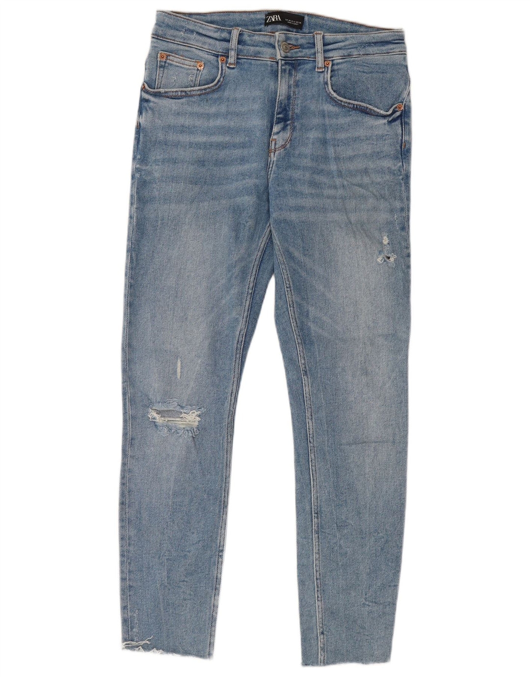 ZARA ženske kratke uske traperice EU 40 Srednje W30 L26 plavi pamuk