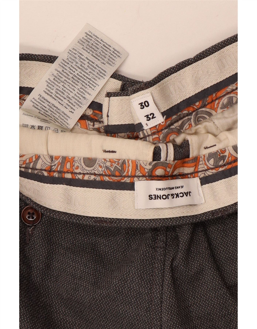 Jack & Jones muške uske chino hlače W30 L32 sive