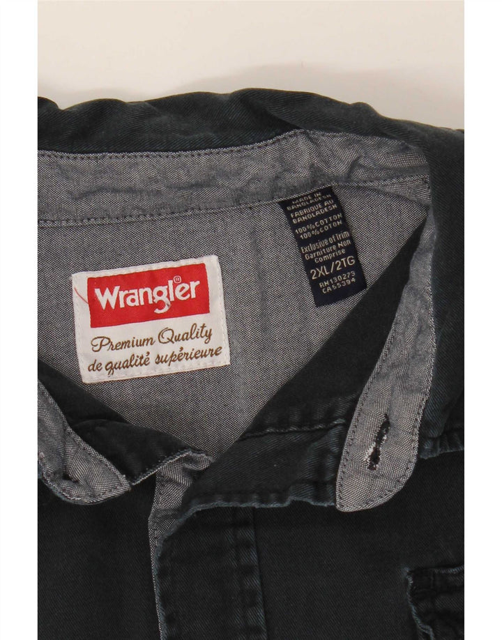 Wrangler muška košulja 2XL tamnoplavi pamuk