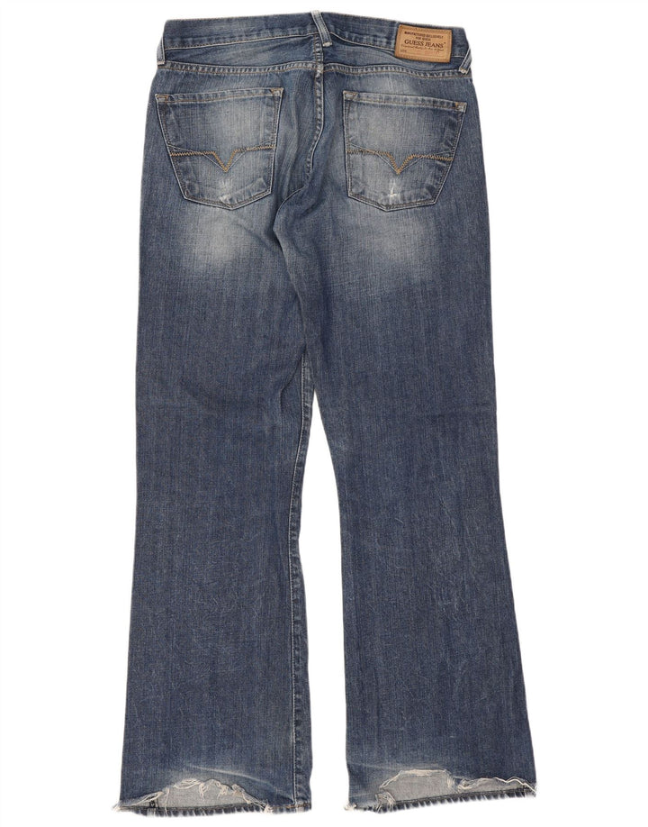 Ženske traperice Guess Bootcut W33 L33 Plavi pamuk