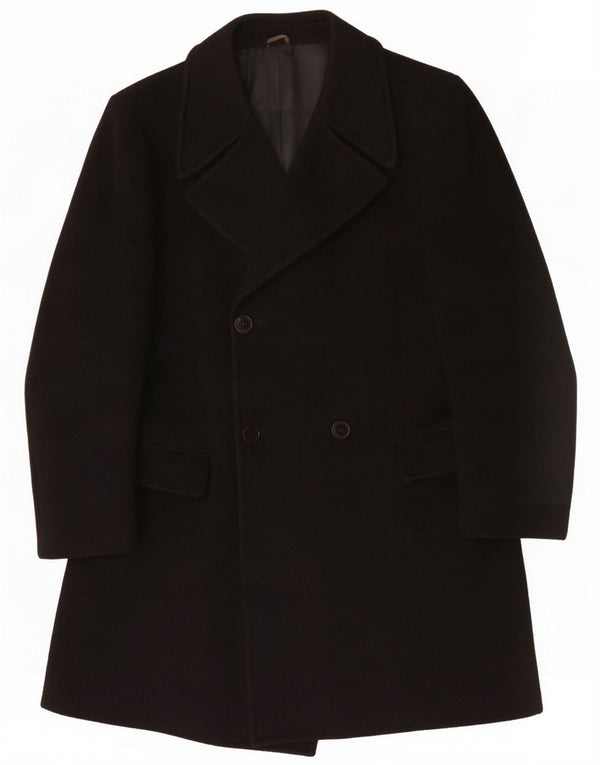 Vintage muški dvoredni kaput UK 36 Small Black
