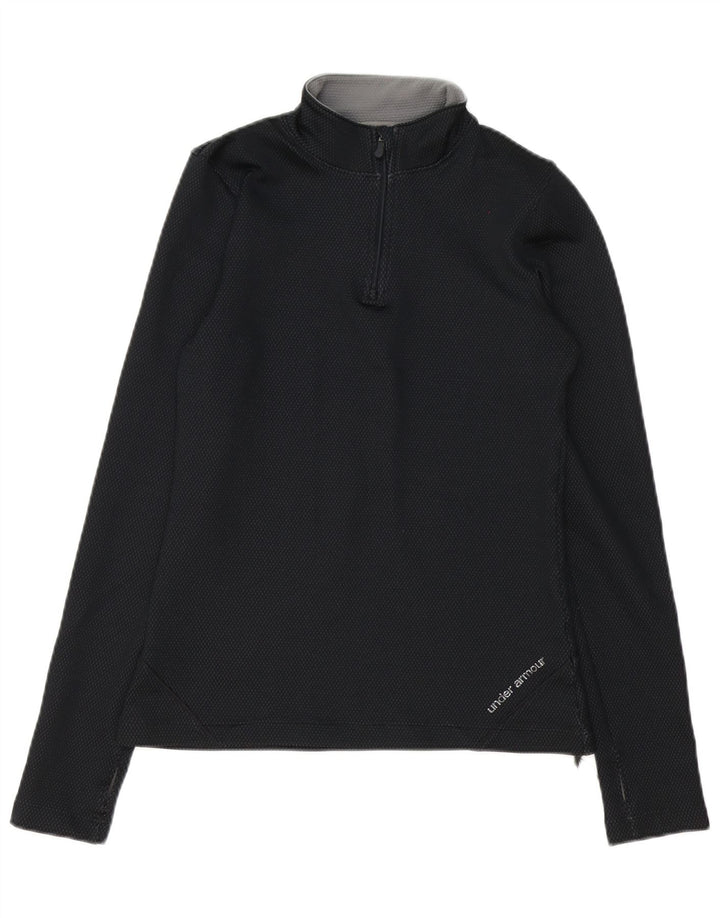 Muška majica s izrezom Under Armour, mala crna majica s izrezom
