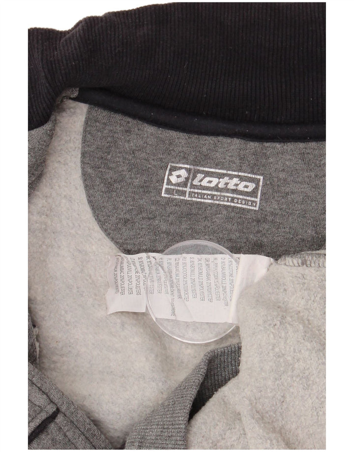 Lotto muška gornja jakna trenirke Veliki sivi pamuk u blokovima boja